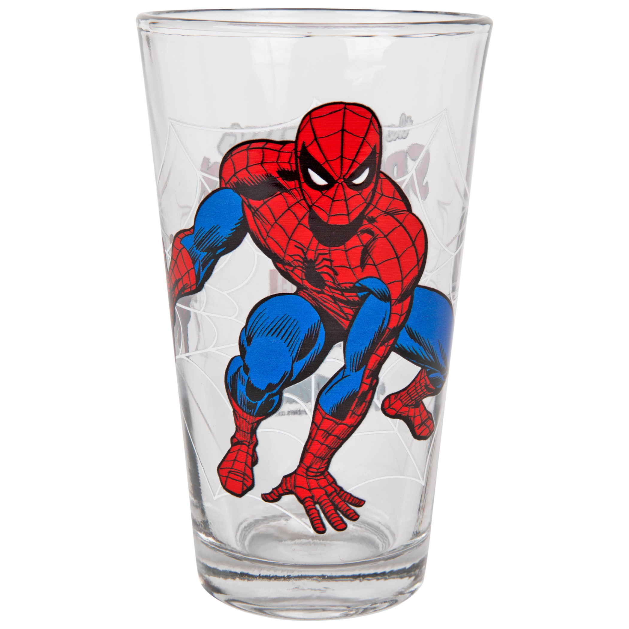Spider-Man by John Romita Sr. Clear Pint Glass